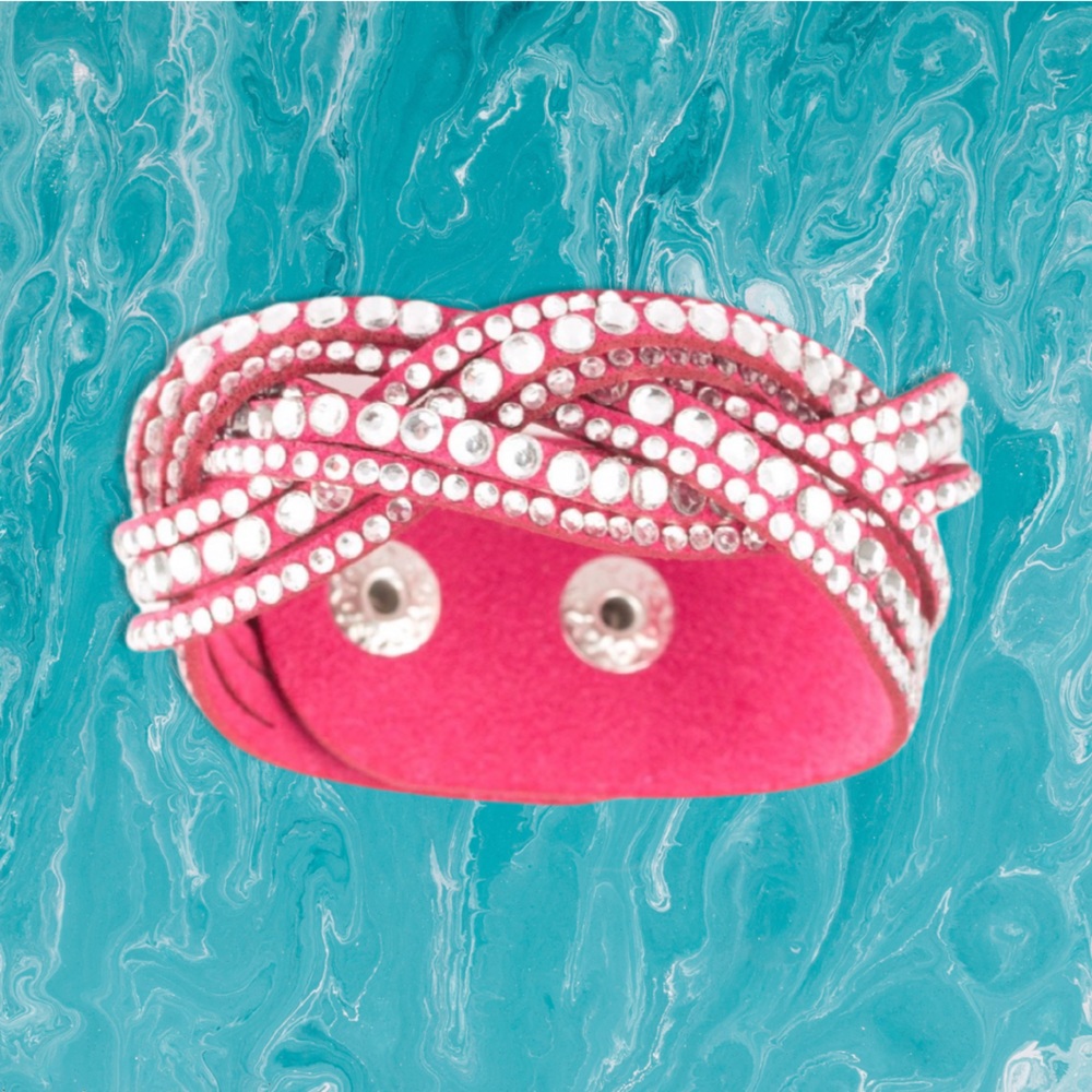 Paparazzi Bring On The Bling Bracelet in Pink